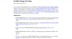 Desktop Screenshot of freddychua.com